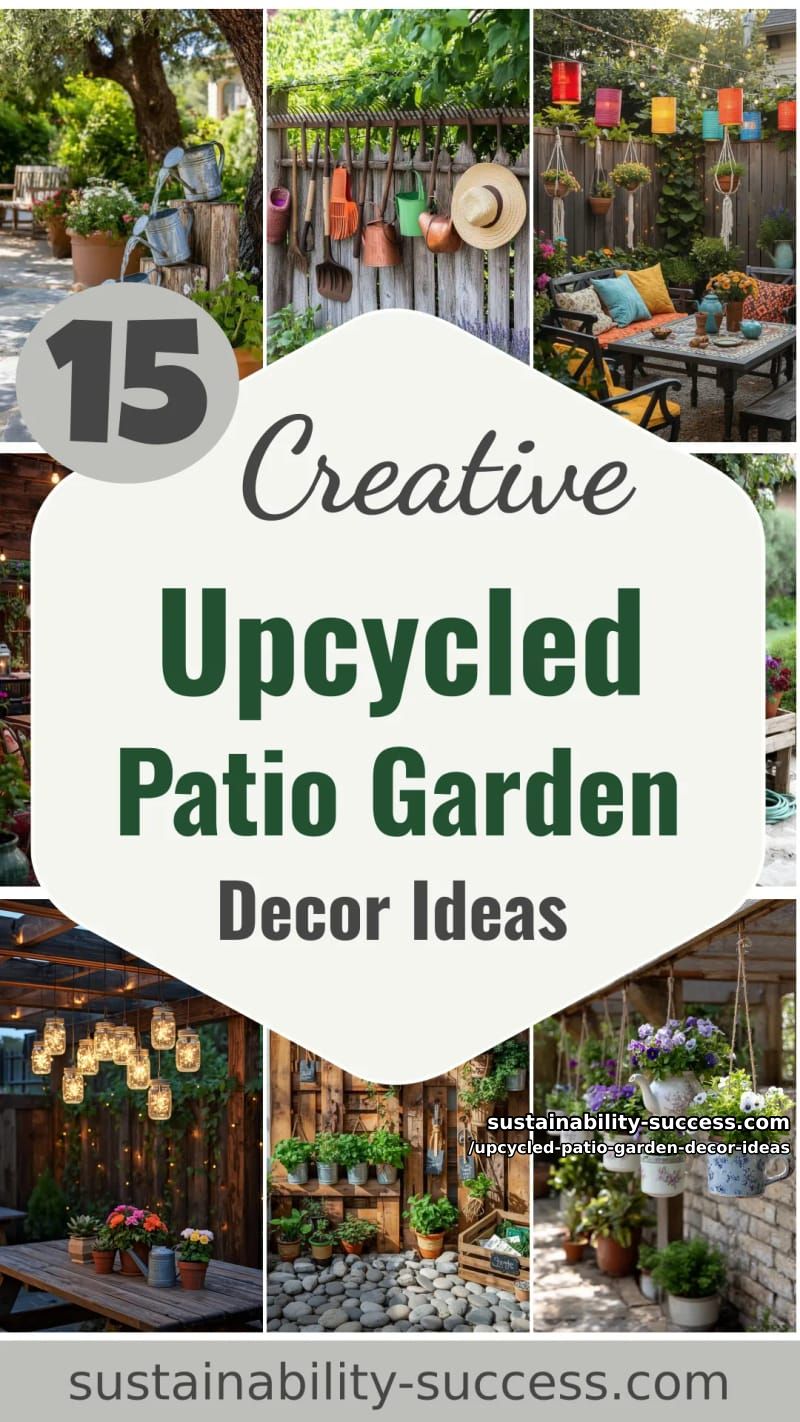 15 Creative Upcycled Patio Garden Decor Ideas 50 Upcycled Patio Garden Decor Ideas - Collage 49