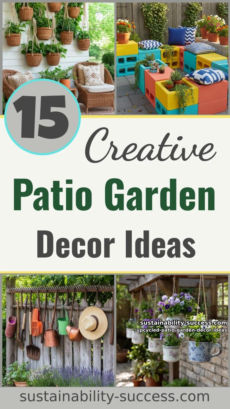 15 Creative Upcycled Patio Garden Decor Ideas 57 Upcycled Patio Garden Decor Ideas - Collage 56