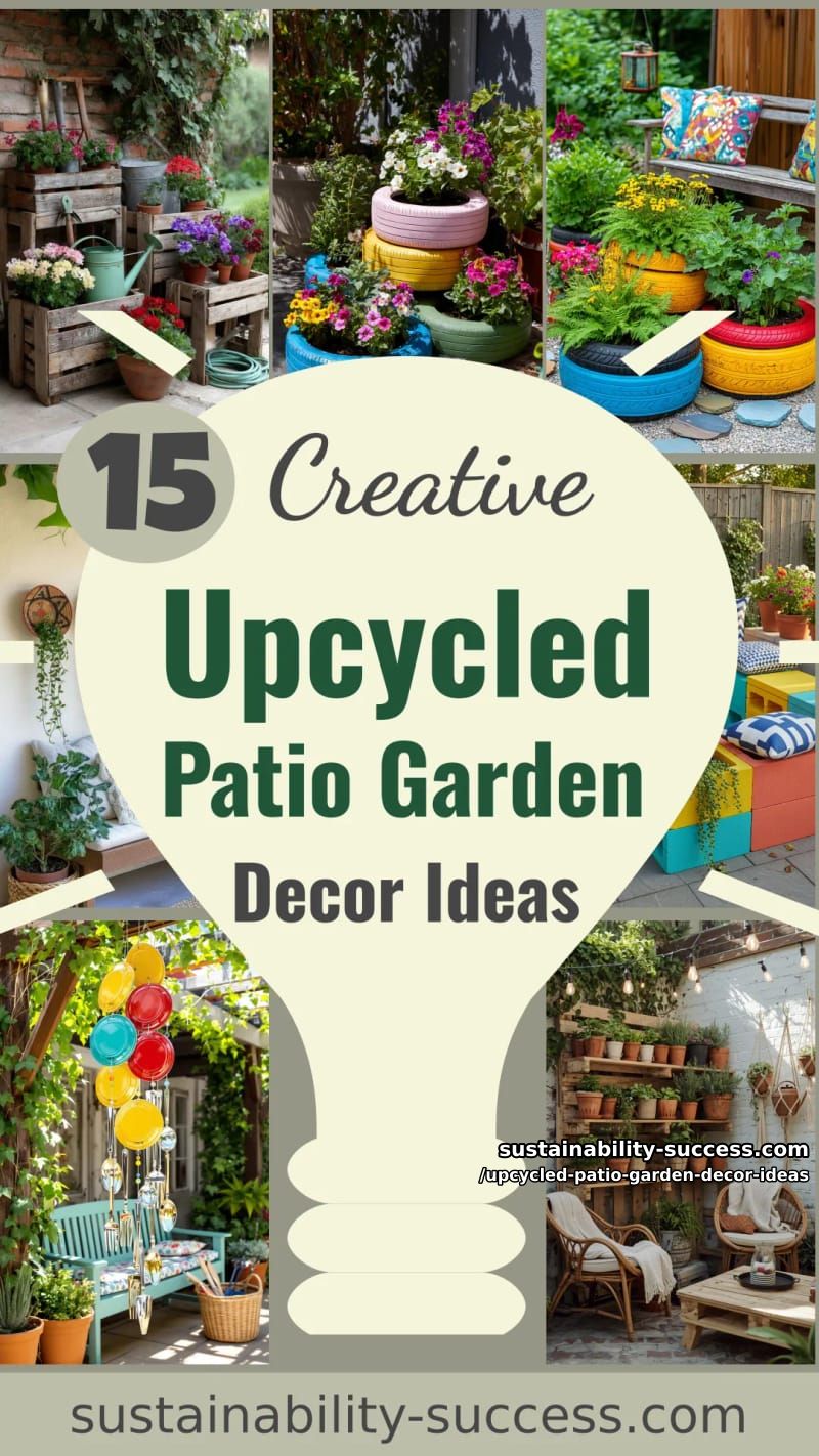 15 Creative Upcycled Patio Garden Decor Ideas 58 Upcycled Patio Garden Decor Ideas - Collage 57