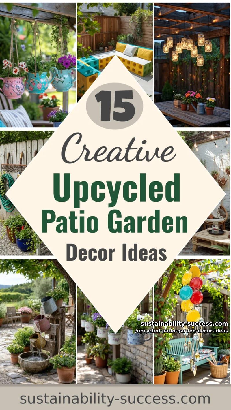 15 Creative Upcycled Patio Garden Decor Ideas 60 Upcycled Patio Garden Decor Ideas - Collage 59