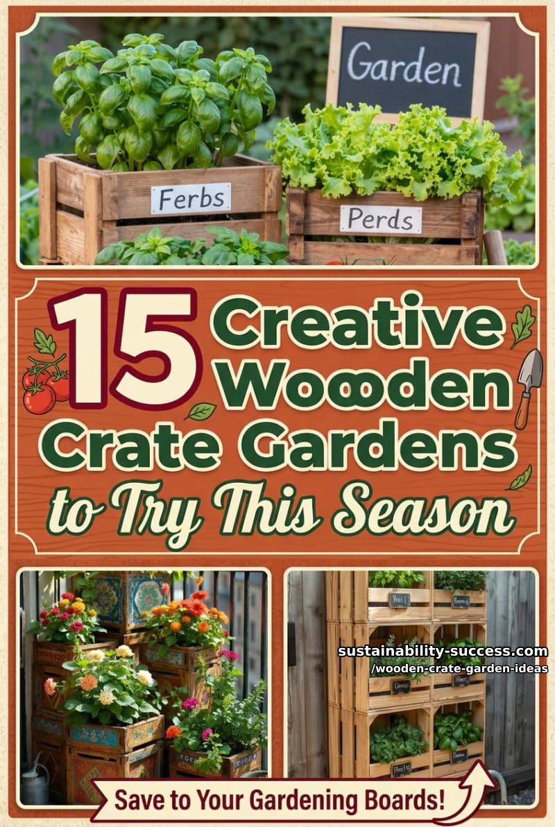 15 Creative Wooden Crate Gardens to Try This Season 53 Wooden Crate Garden Ideas - Collage 52
