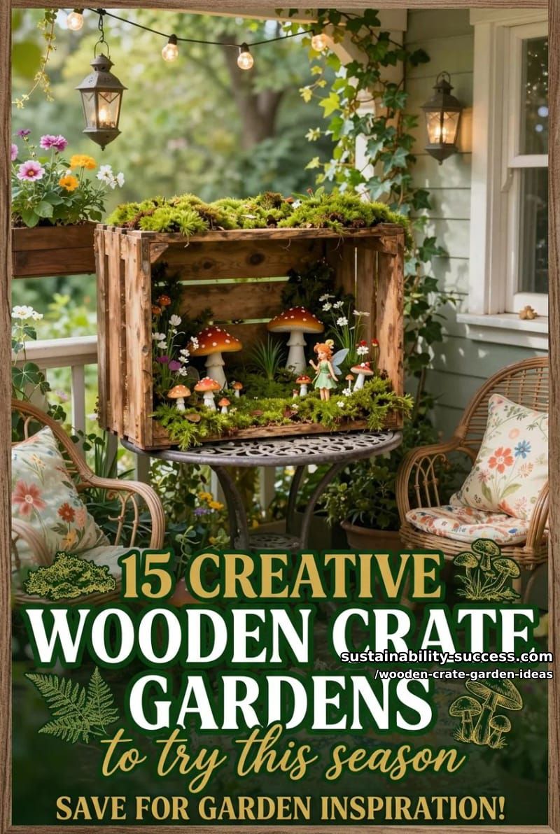 15 Creative Wooden Crate Gardens to Try This Season 54 Wooden Crate Garden Ideas - Collage 53