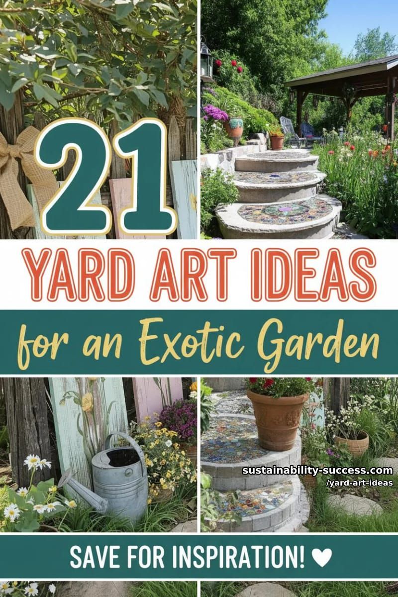 21 Yard Art Ideas for an Attractive Garden 61 yard art ideas - Collage 60