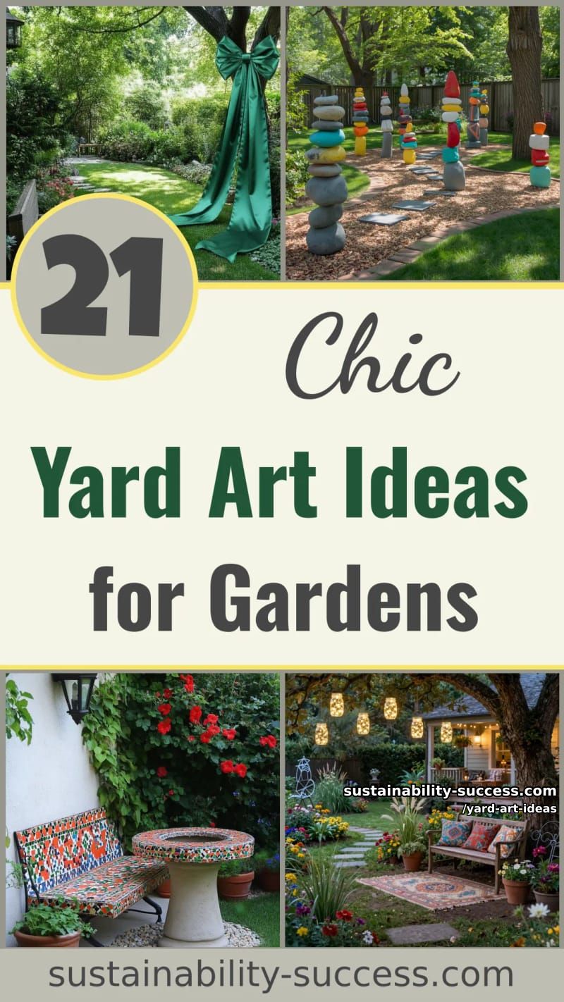 21 Yard Art Ideas for an Attractive Garden 63 yard art ideas - Collage 62