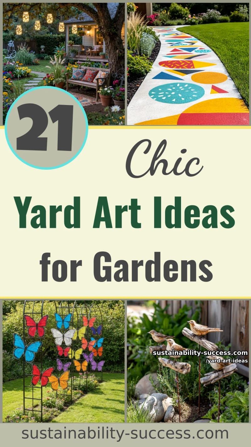 21 Yard Art Ideas for an Attractive Garden 65 yard art ideas - Collage 64