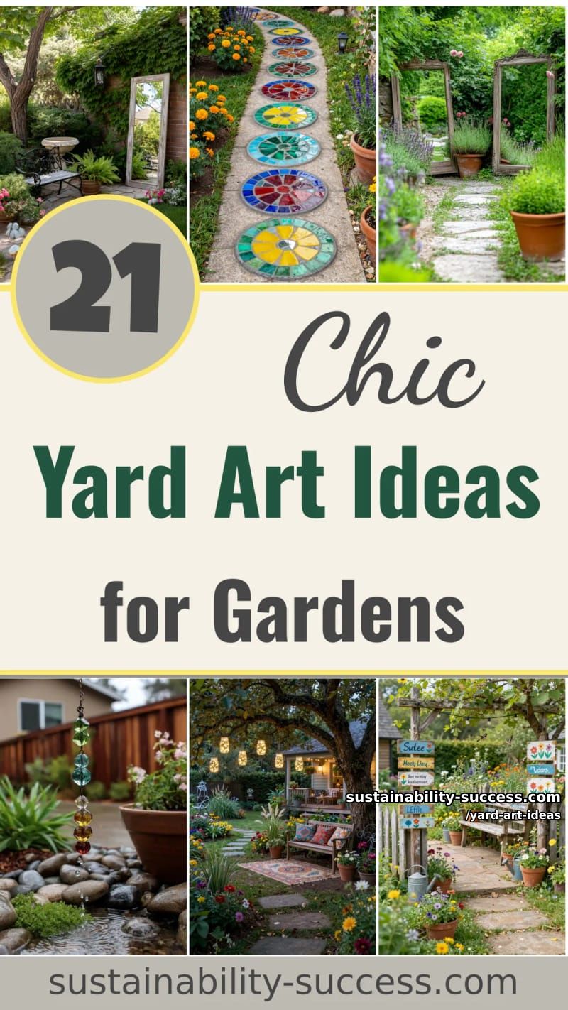 21 Yard Art Ideas for an Attractive Garden 66 yard art ideas - Collage 65