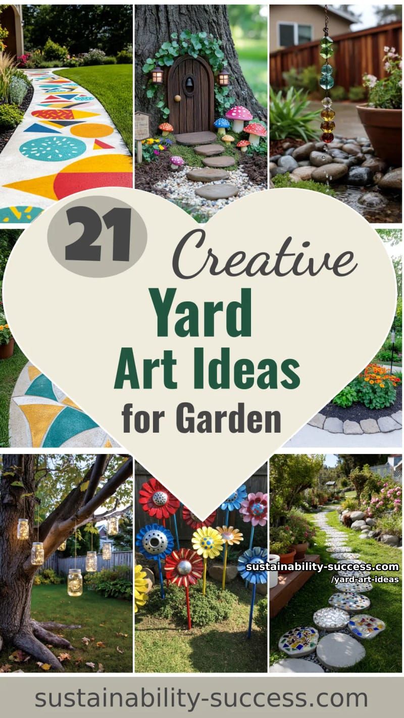 21 Yard Art Ideas for an Attractive Garden 67 yard art ideas - Collage 66