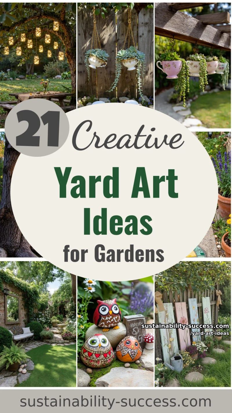 21 Yard Art Ideas for an Attractive Garden 72 yard art ideas - Collage 71