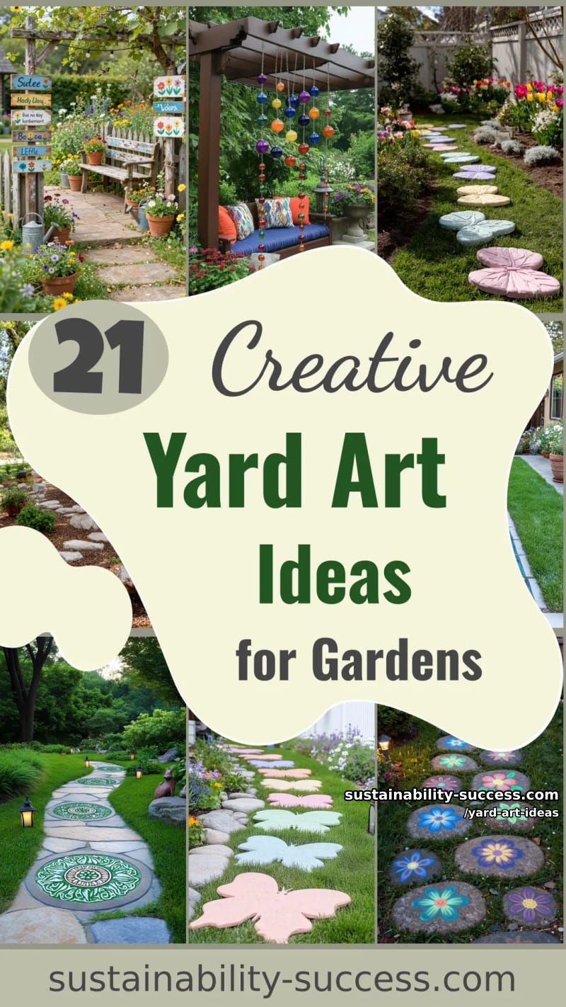 21 Yard Art Ideas for an Attractive Garden 73 yard art ideas - Collage 72