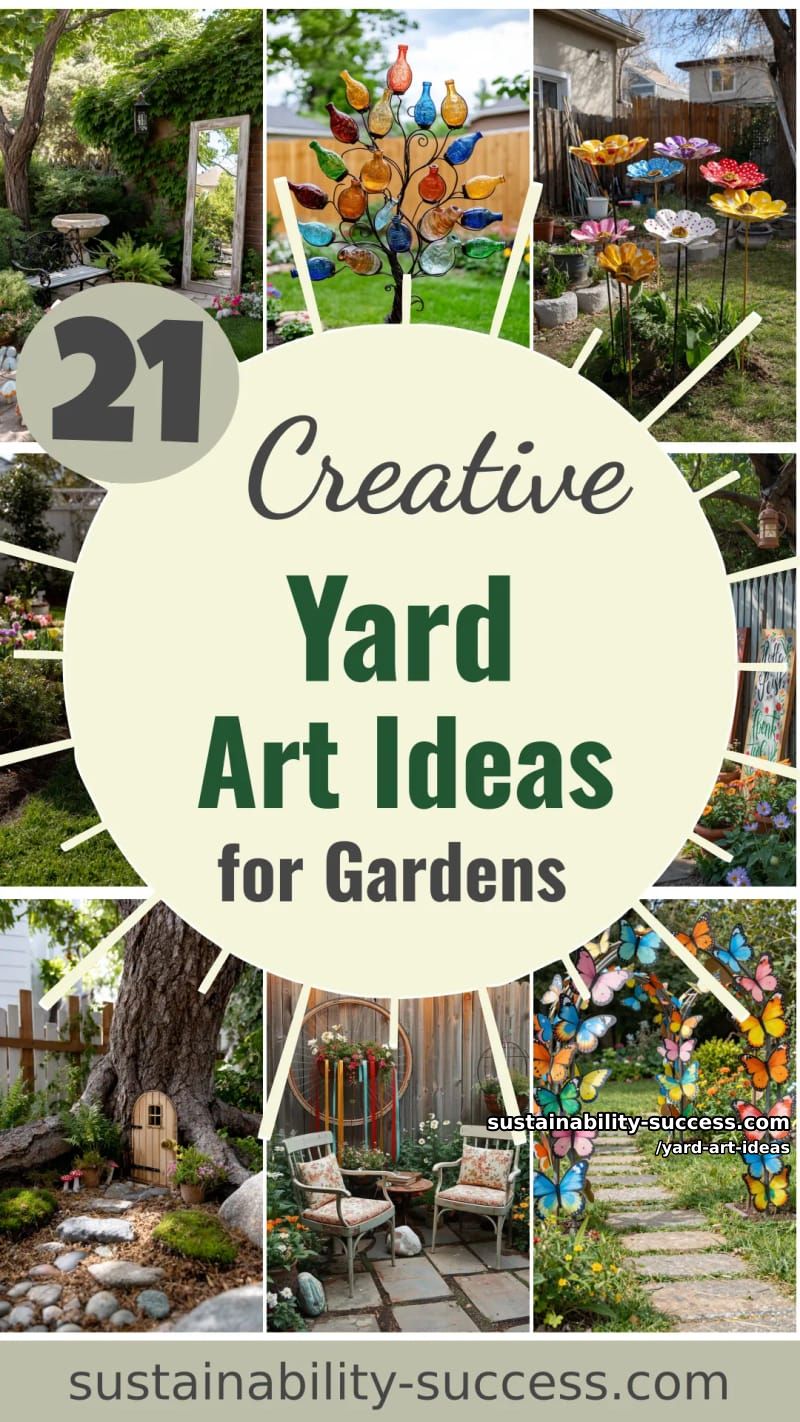 21 Yard Art Ideas for an Attractive Garden 74 yard art ideas - Collage 73