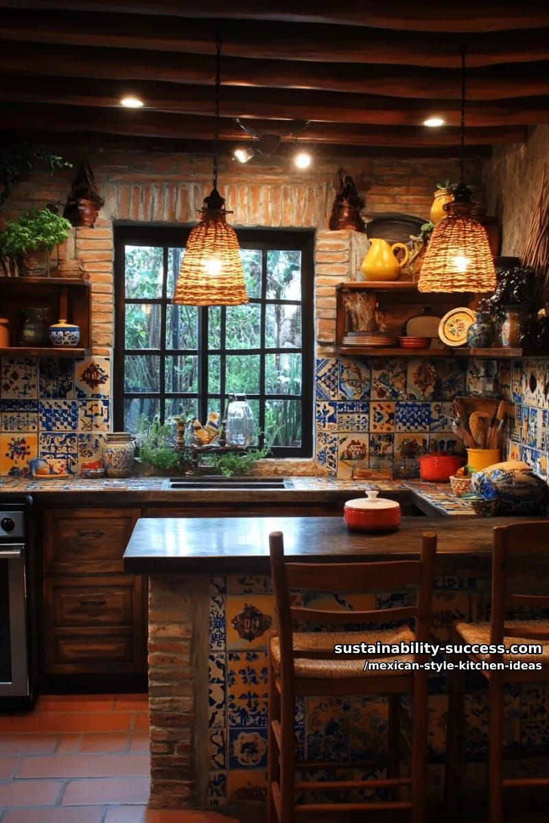 a cocina integral: the masonry counter wall 1