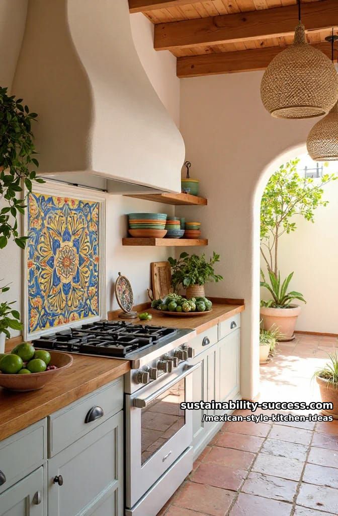 a curved lime-plaster range hood 1