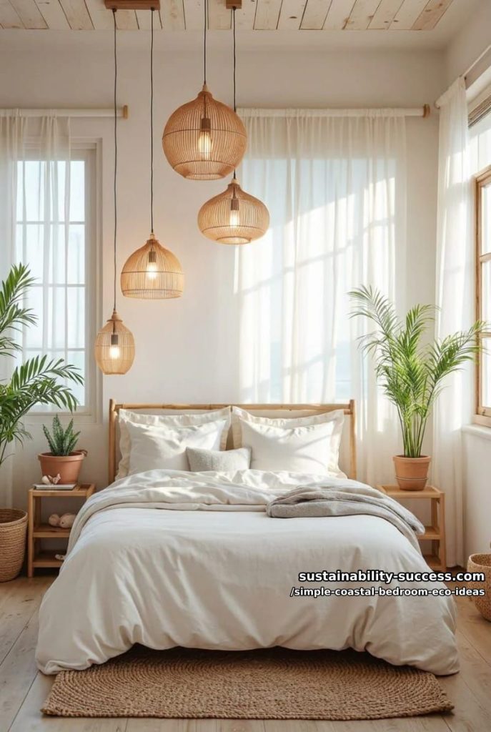 bamboo pendant lights paired with led bulbs for cozy eco glow 4