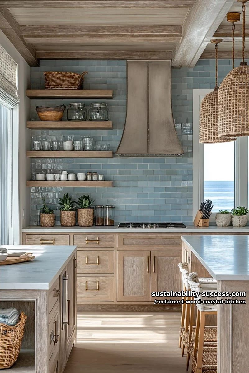 cerused reclaimed white oak cabinetry 1