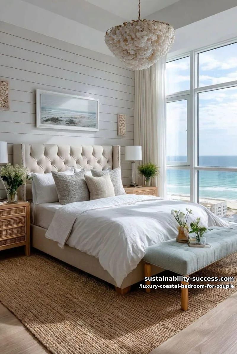 custom oyster shell chandelier for sparkling beach-inspired drama 1