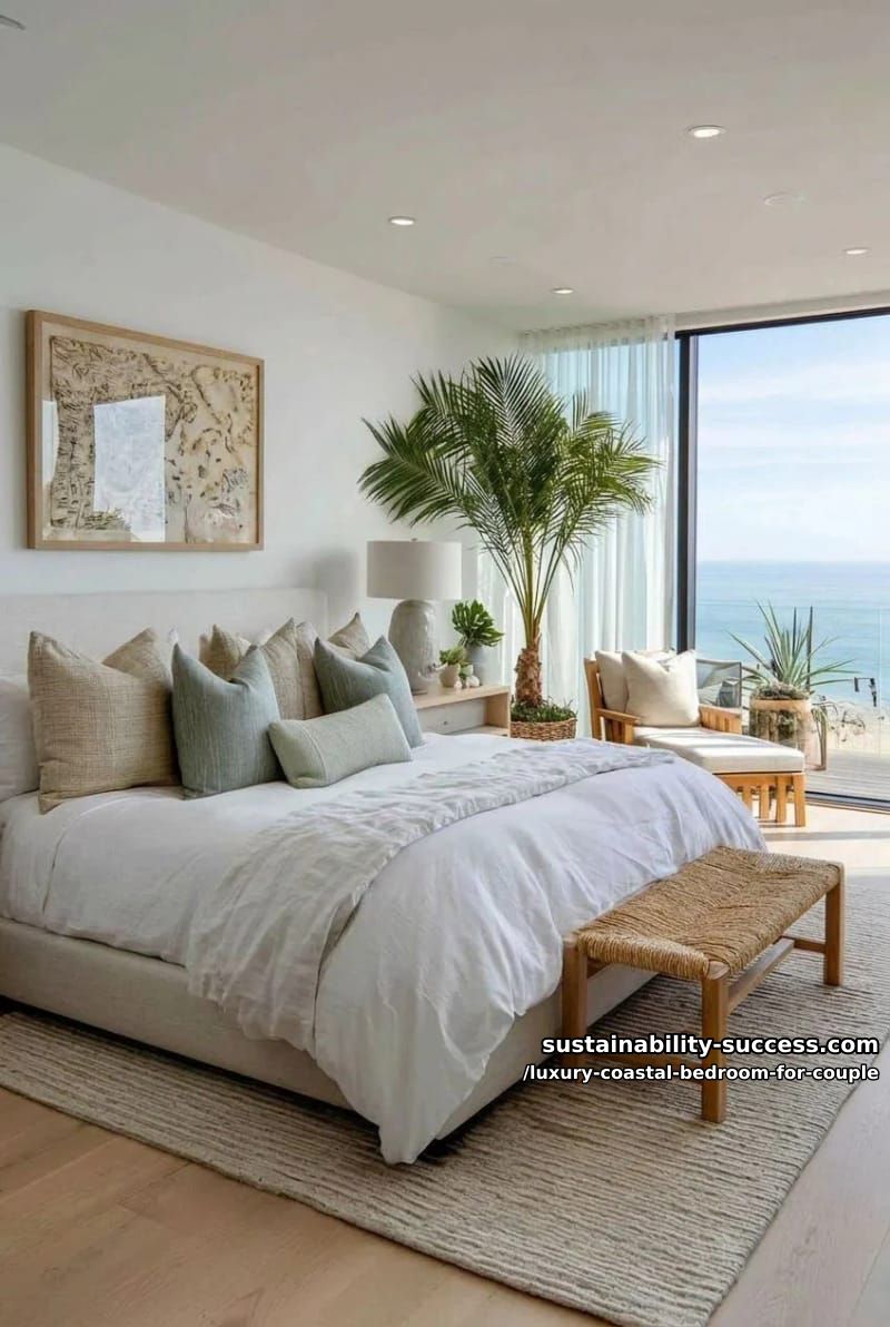 indoor palm trees in woven baskets for a lush, tropical couple’s retreat 1