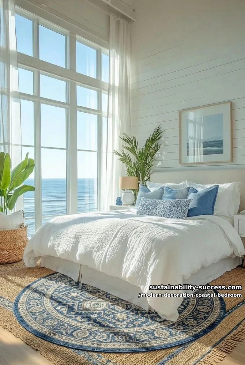 layer jute and patterned rugs for a relaxed, modern cottage vibe. 1