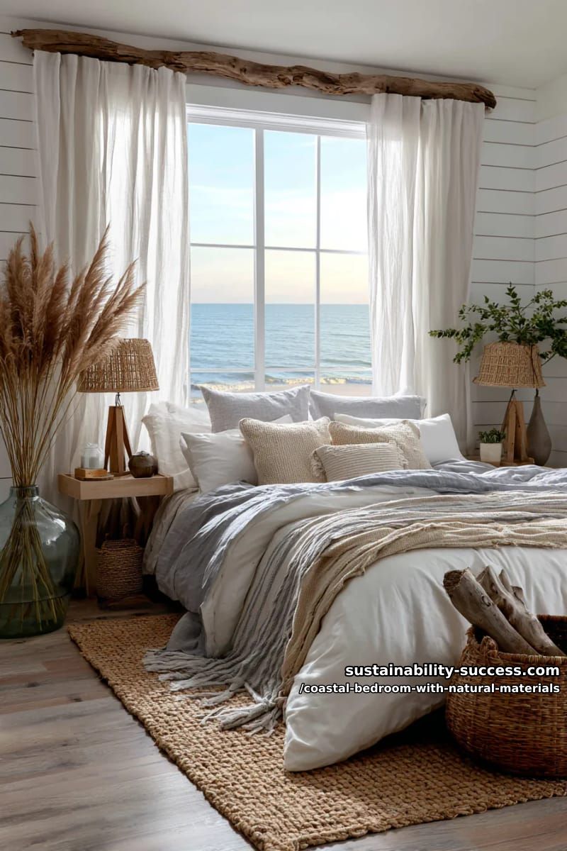 natural branch curtain rod with soft gauzy drapes 1