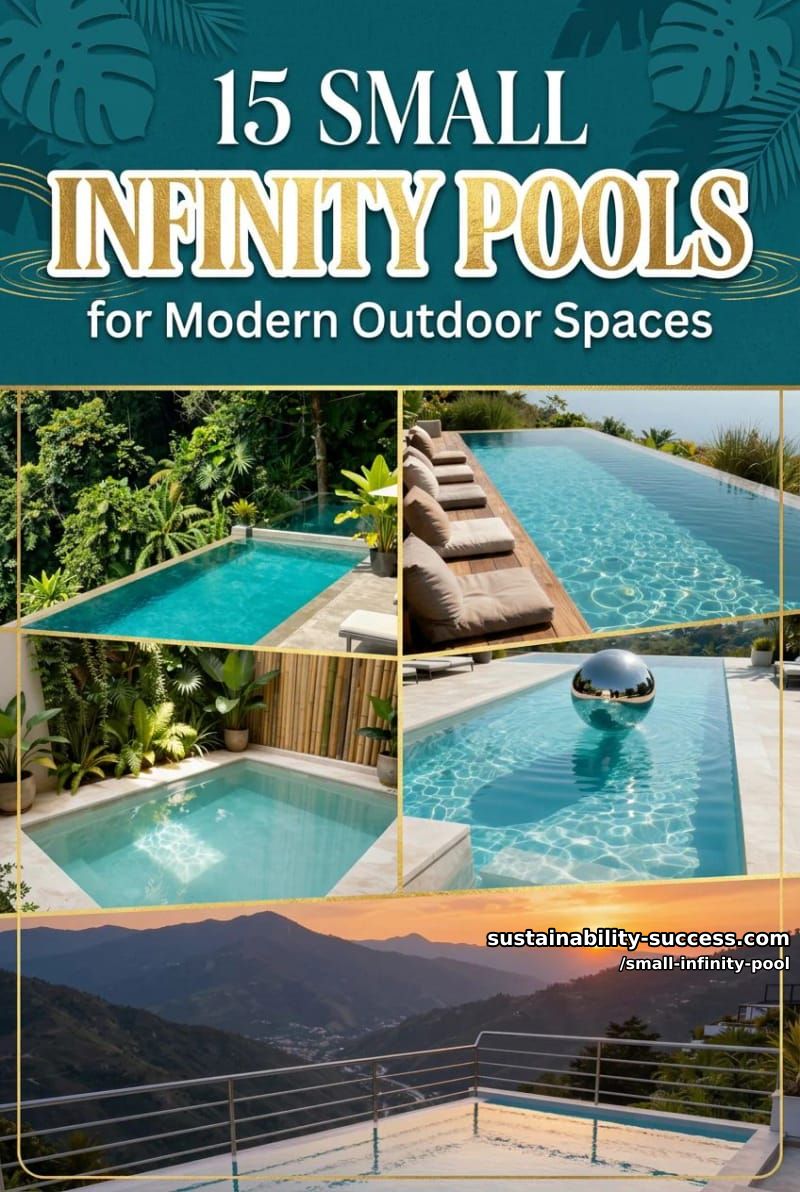 15 Stunning Small Infinity Pools for Modern Outdoor Spaces 22 Small Infinity Pool - Collage 21