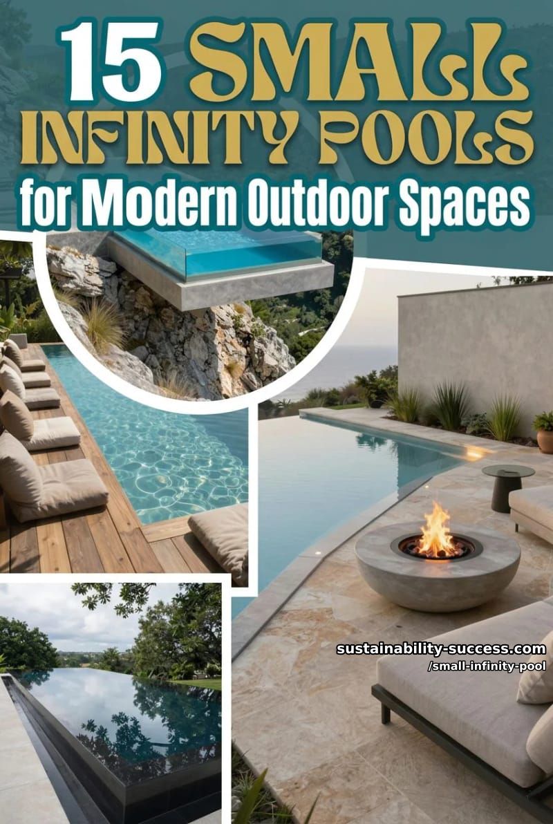 15 Stunning Small Infinity Pools for Modern Outdoor Spaces 23 Small Infinity Pool - Collage 22