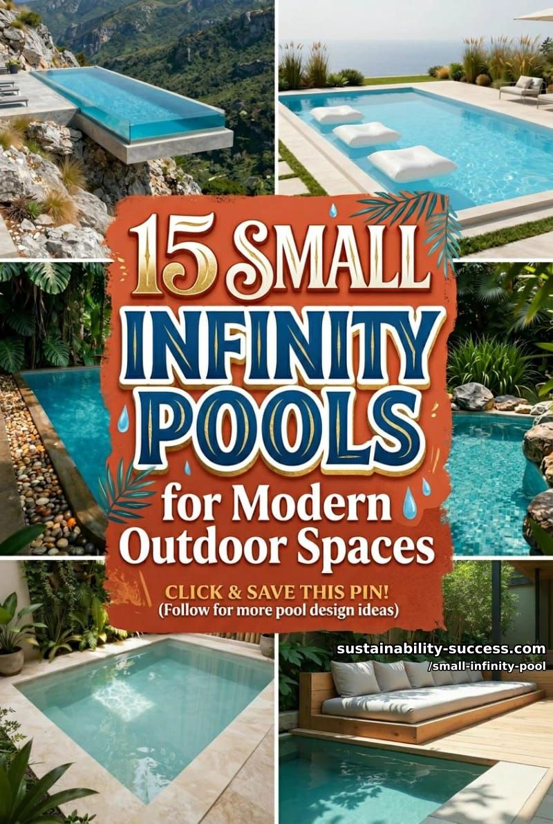 15 Stunning Small Infinity Pools for Modern Outdoor Spaces 24 Small Infinity Pool - Collage 23