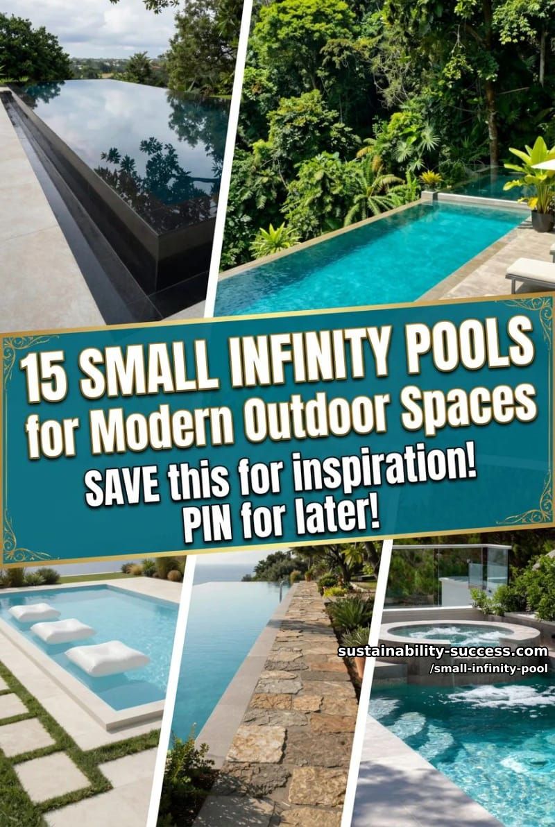15 Stunning Small Infinity Pools for Modern Outdoor Spaces 25 Small Infinity Pool - Collage 24