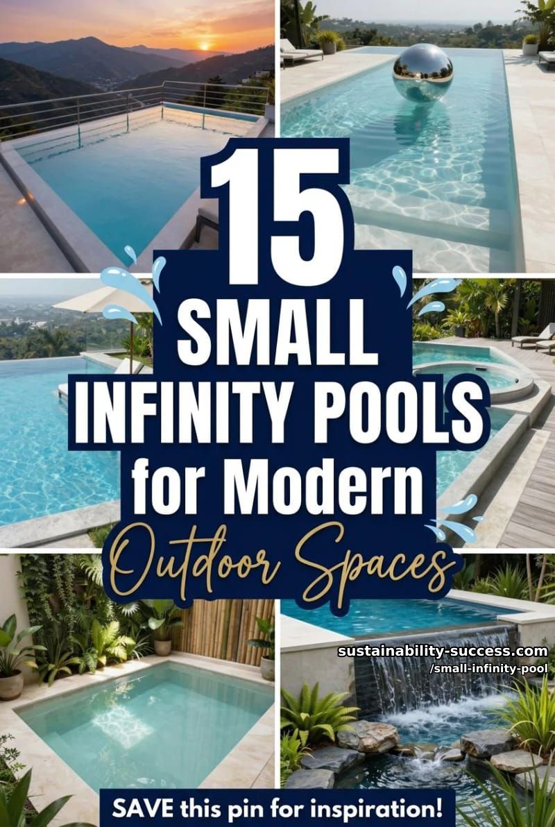 15 Stunning Small Infinity Pools for Modern Outdoor Spaces 27 Small Infinity Pool - Collage 26
