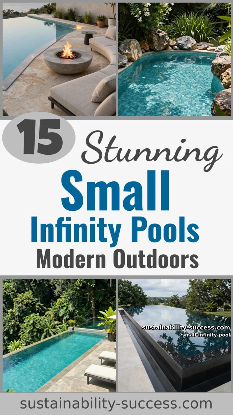 15 Stunning Small Infinity Pools for Modern Outdoor Spaces 29 Small Infinity Pool - Collage 28