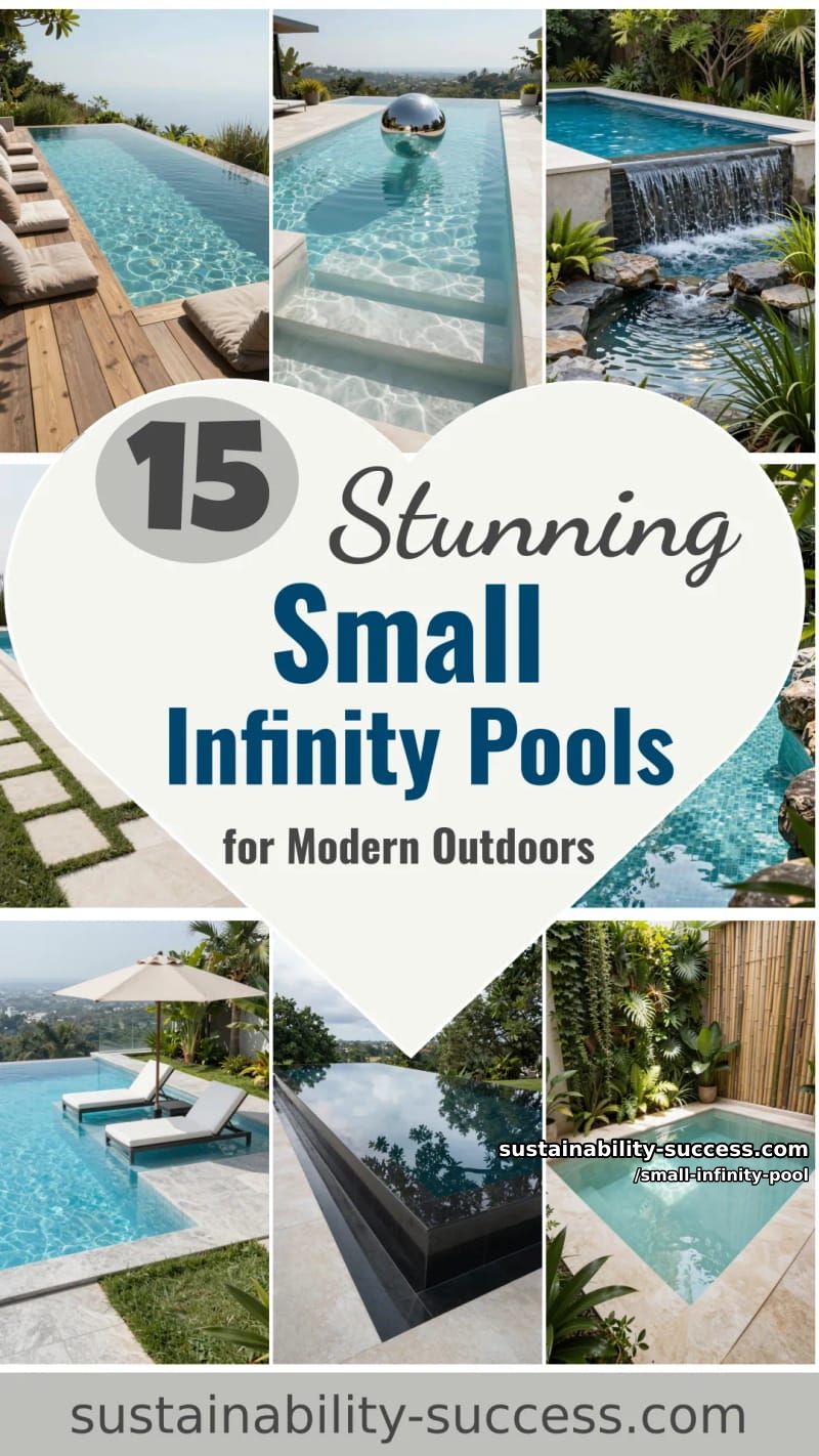 15 Stunning Small Infinity Pools for Modern Outdoor Spaces 30 Small Infinity Pool - Collage 29