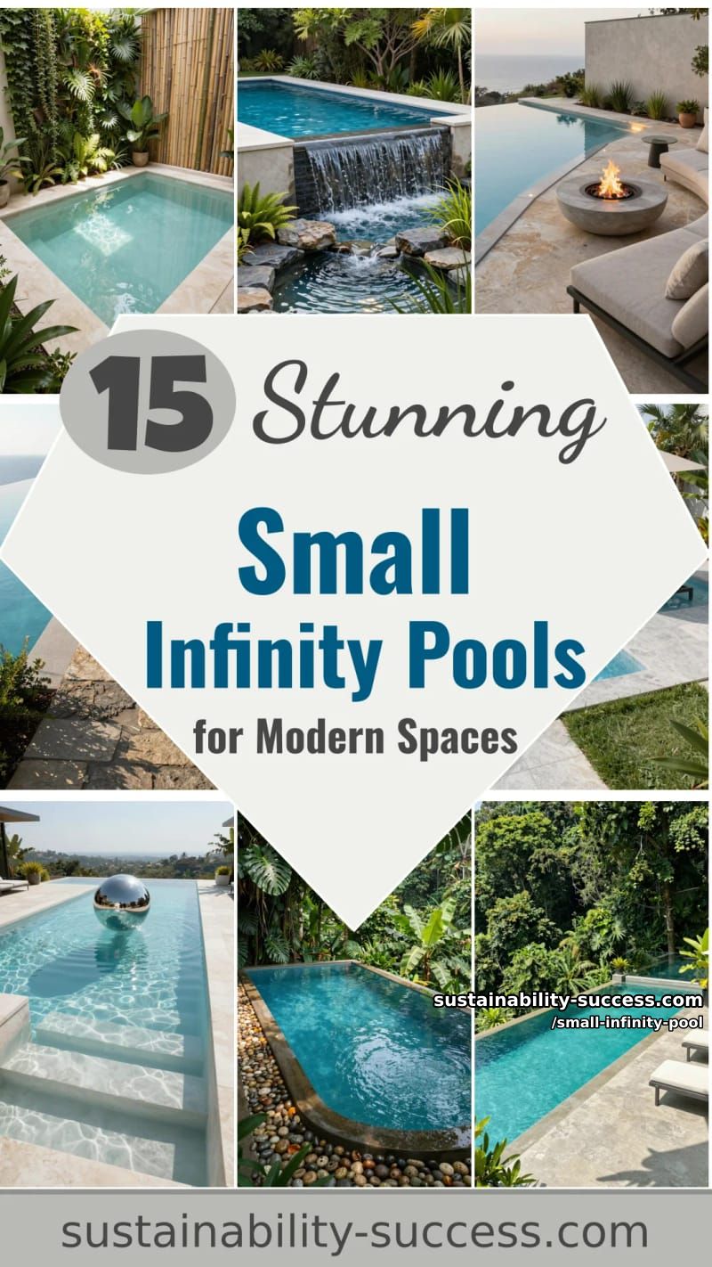15 Stunning Small Infinity Pools for Modern Outdoor Spaces 32 Small Infinity Pool - Collage 31