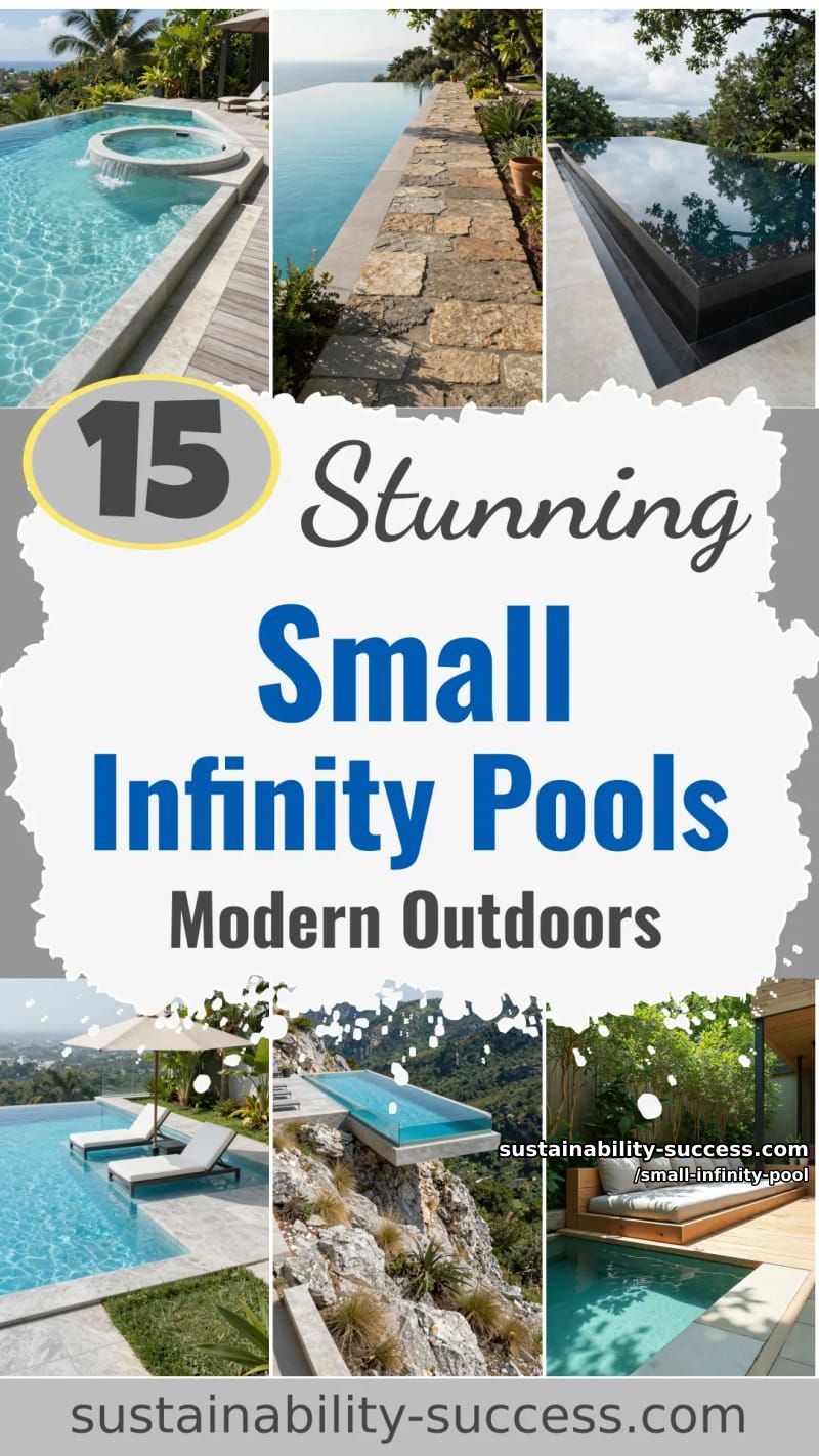 15 Stunning Small Infinity Pools for Modern Outdoor Spaces 33 Small Infinity Pool - Collage 32