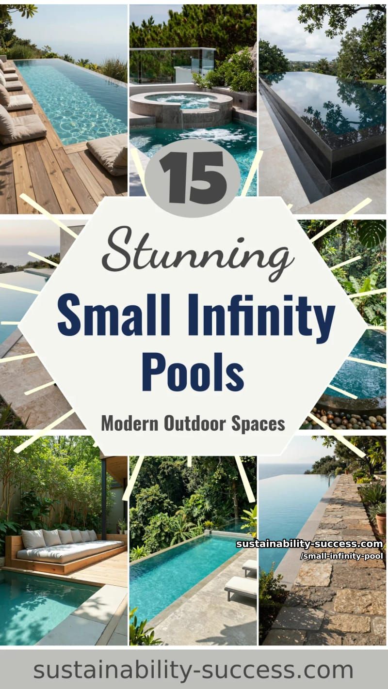 15 Stunning Small Infinity Pools for Modern Outdoor Spaces 35 Small Infinity Pool - Collage 34
