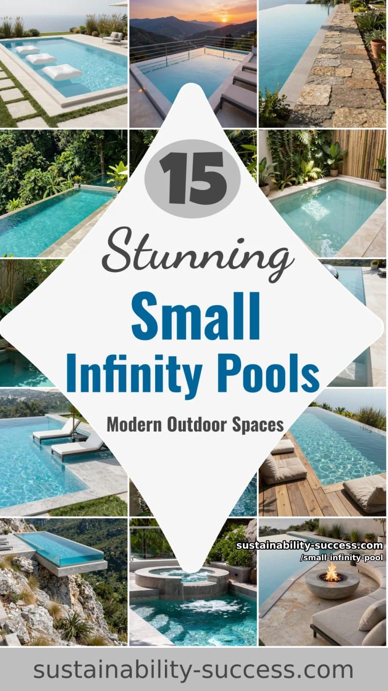15 Stunning Small Infinity Pools for Modern Outdoor Spaces 36 Small Infinity Pool - Collage 35