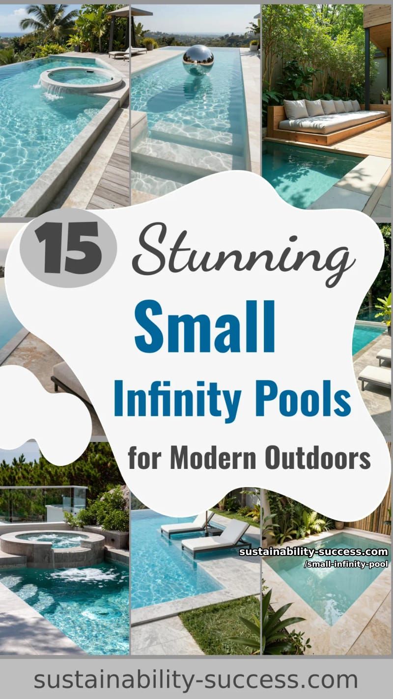 15 Stunning Small Infinity Pools for Modern Outdoor Spaces 37 Small Infinity Pool - Collage 36