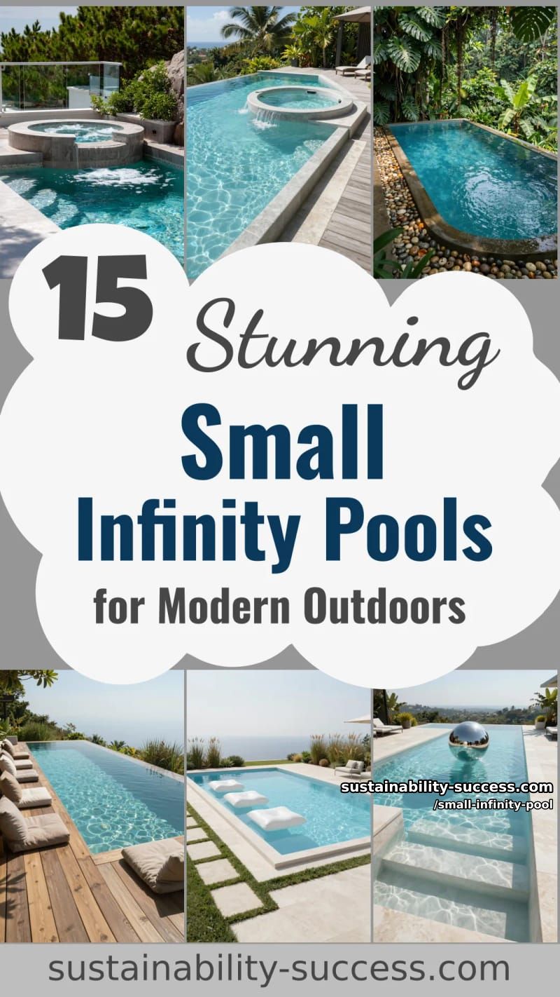 15 Stunning Small Infinity Pools for Modern Outdoor Spaces 38 Small Infinity Pool - Collage 37