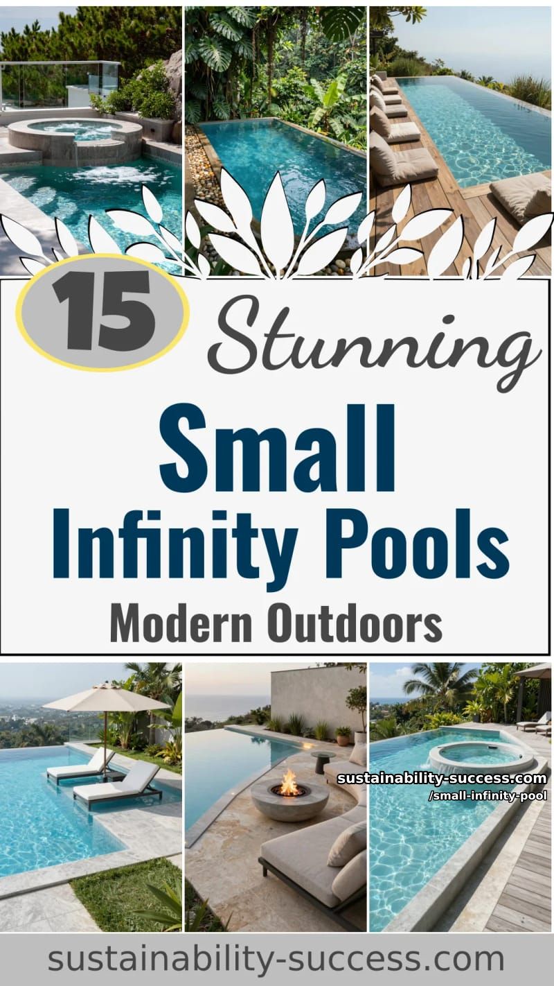 15 Stunning Small Infinity Pools for Modern Outdoor Spaces 39 Small Infinity Pool - Collage 38