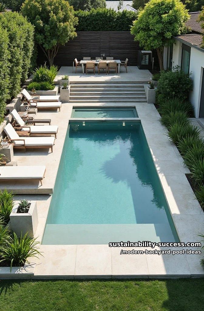 tiered poolside platforms for elevated sunbathing and outdoor dining 1
