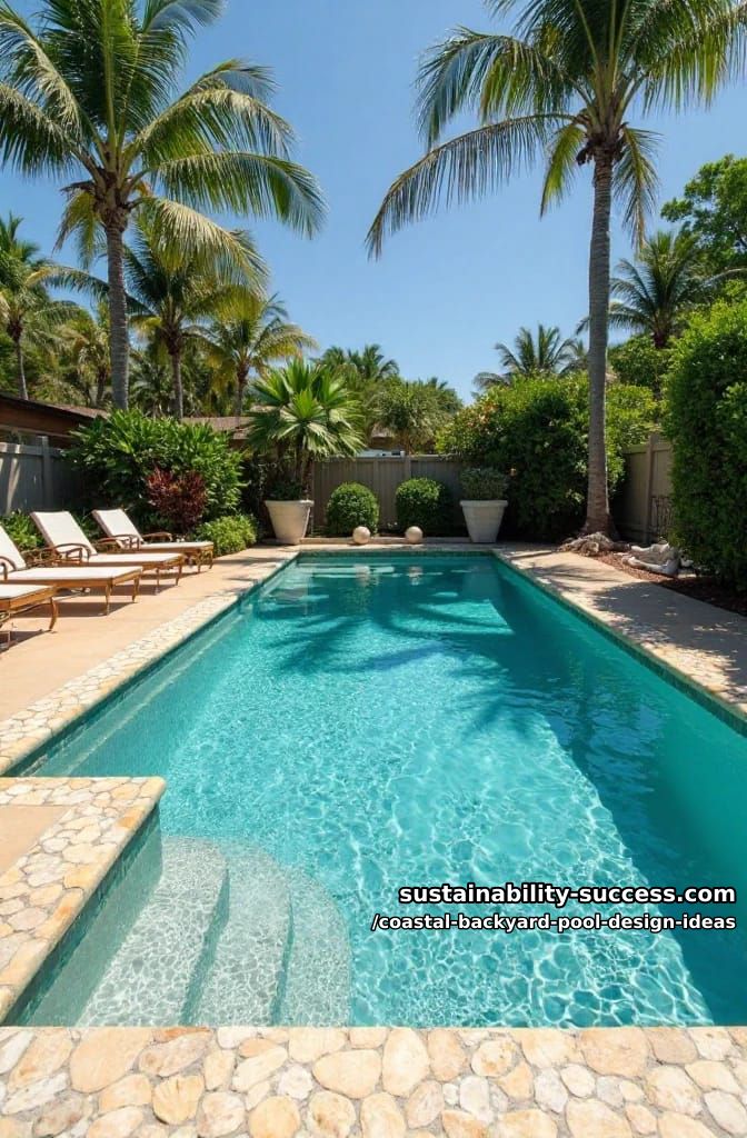 tiled pool coping featuring coastal-inspired wave and sand patterns 1