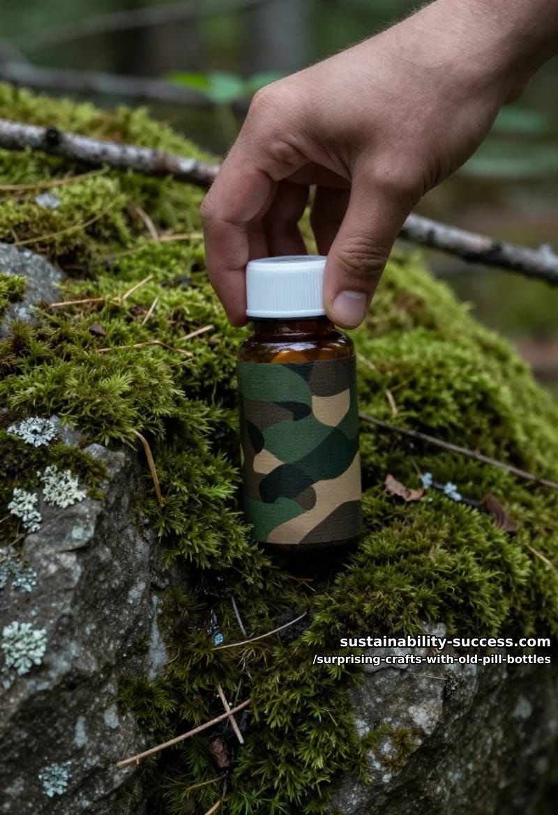 12 Surprising Crafts With Old Pill Bottles 7 a pill-bottle micro geocache, the container cachers love to hate 1