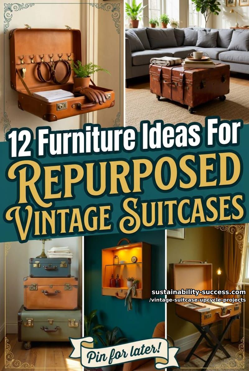 Vintage Suitcase Upcycle Projects: 12 Furniture Conversions for Thrifted Luggage 2 article image 1