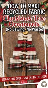 How to Make Recycled Fabric Christmas Tree Ornaments (No Sewing, No Waste) 1 article image 1