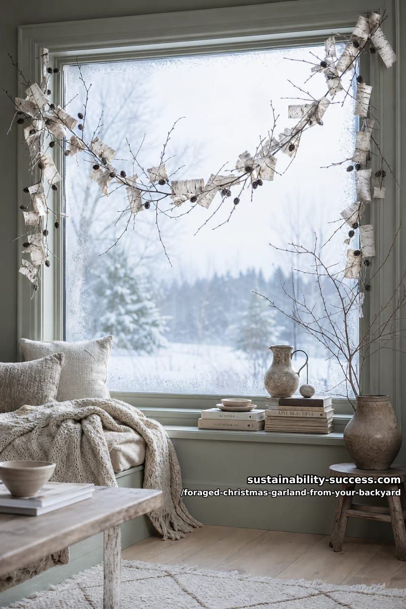 birch twig and bark garland 1