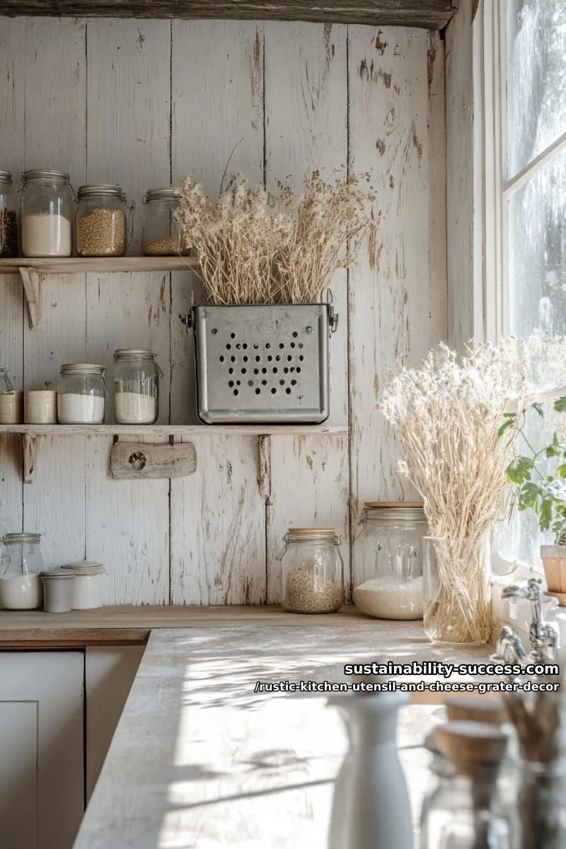 box grater wall pocket for dried stems 1