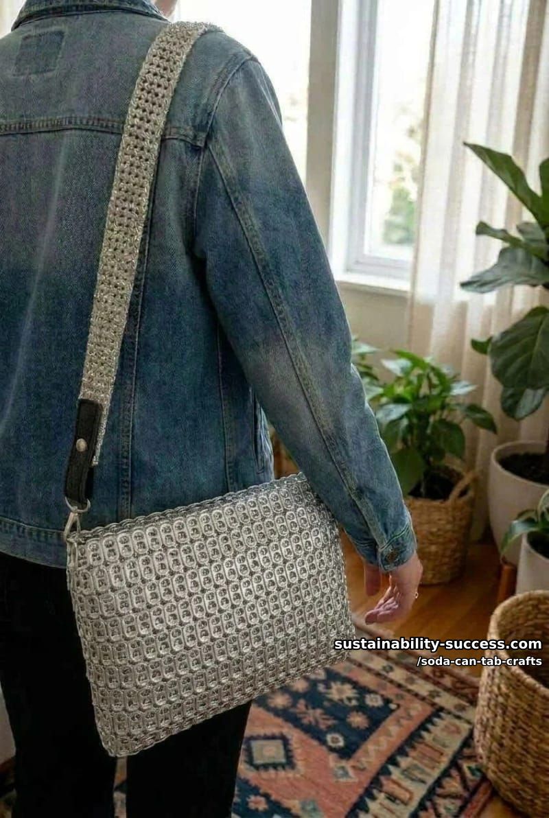12 Soda Can Tab Crafts, From a Bead-and-Wire Tab Man to Woven Chainmail 8 crocheted fish-scale pop-tab purse 1