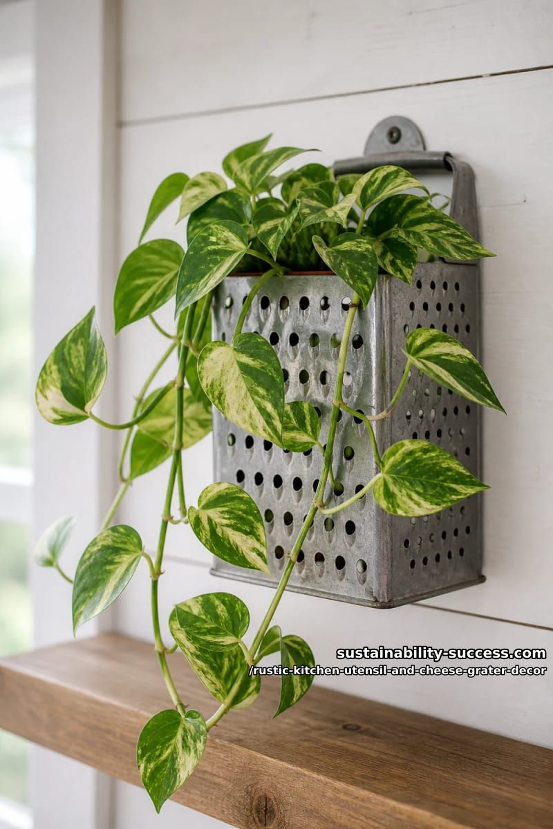grater wall planter for trailing plants 1