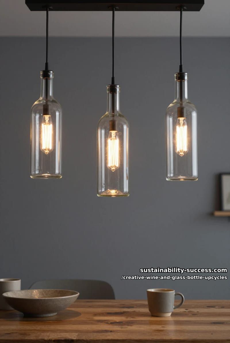 hang a row of bottle pendants over the dining table 1