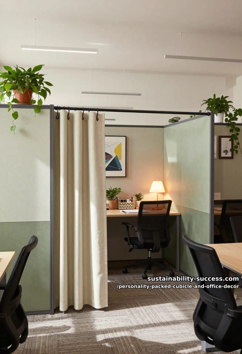 hang a tension-rod fabric panel across the open side 1