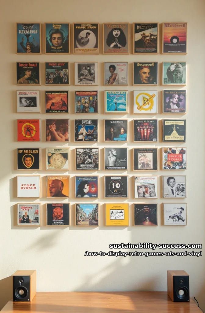 How to Display Retro Games, CDs, and Vinyl Without Wrecking the Collection 10 lay out cd jewel cases in a grid, never a leaning stack 1