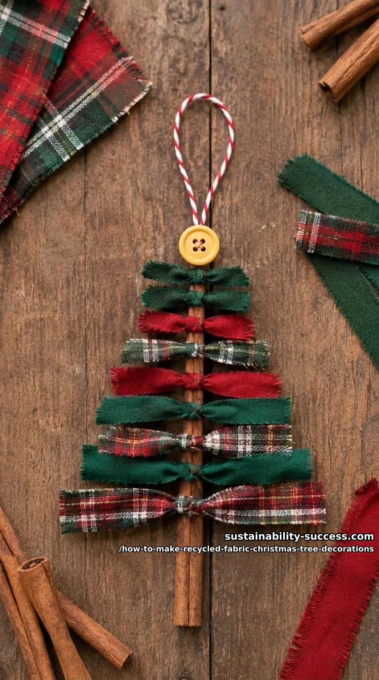 How to Make Recycled Fabric Christmas Tree Ornaments (No Sewing, No Waste) 11 make a batch in one sitting 1