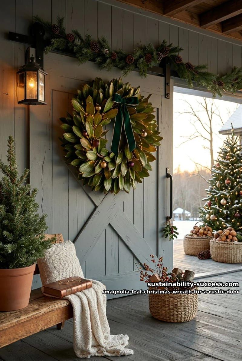 oversized 30-inch magnolia for a barn or double door 1